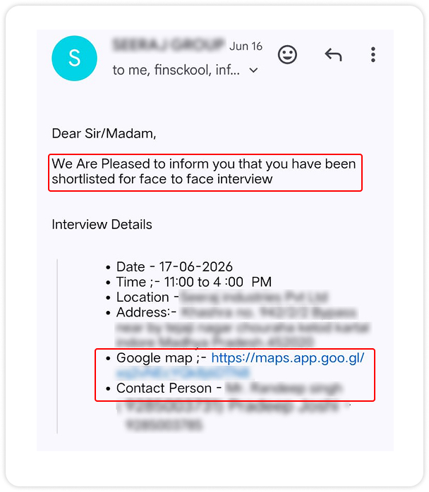 Interview Scheduled